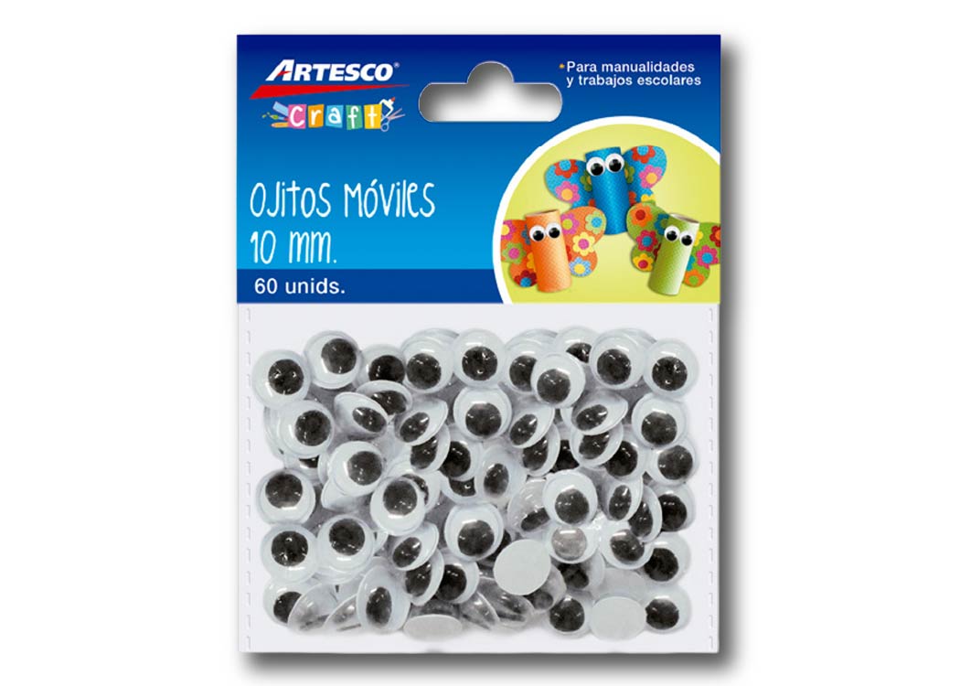 OJITOS MOVILES 10 MM BOLSA X 60 UND